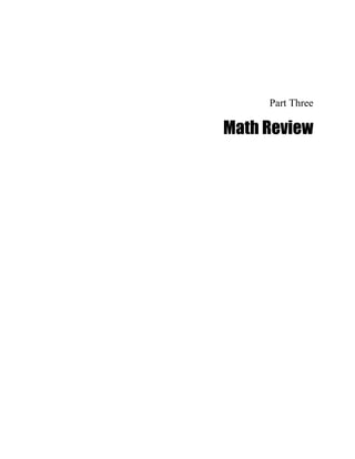 Part Three

Math Review
 