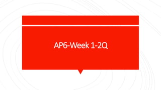 AP6-Week 1-2Q
 