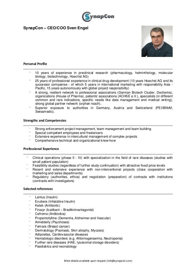Ceo profile sample pdf picture