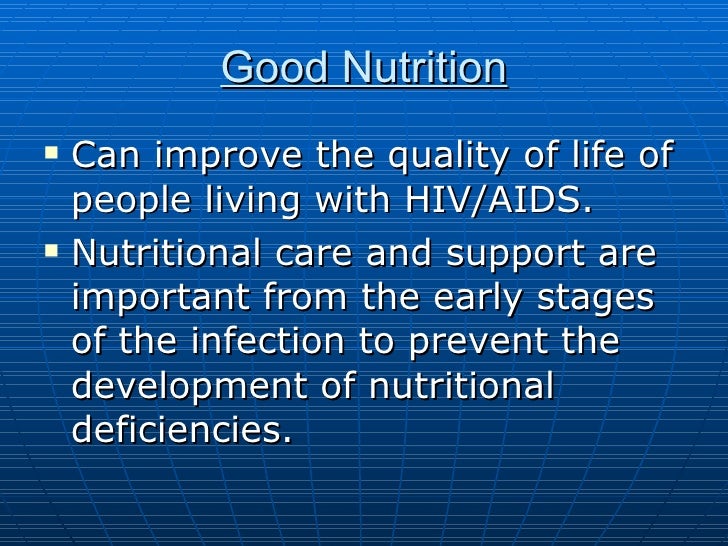 HIV and Nutrition