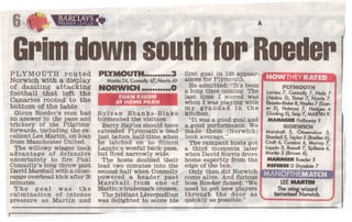 PLYMOUTH MIRROR REPORT