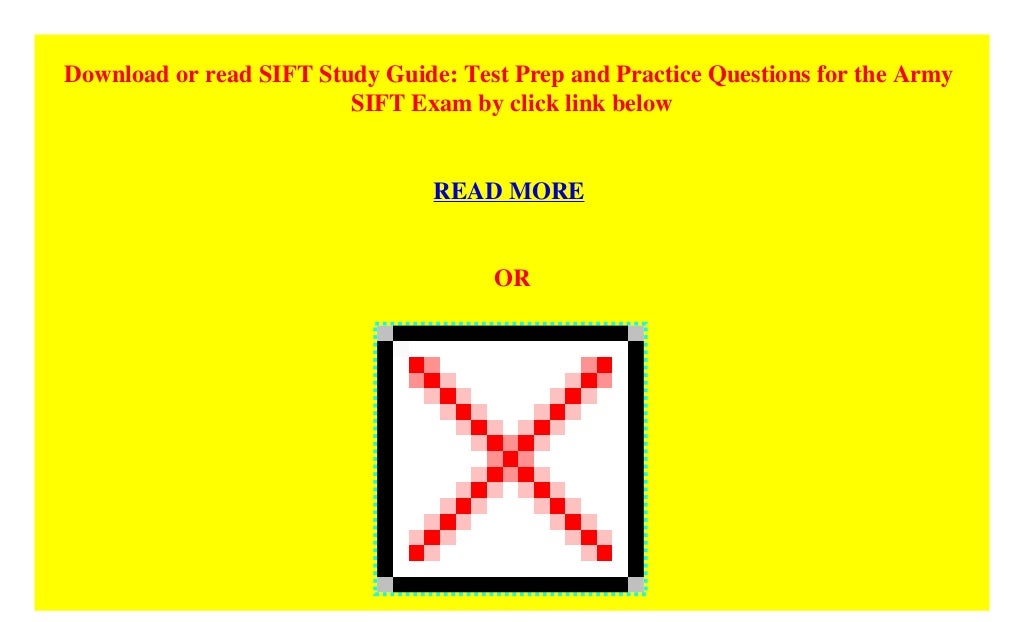 SIFT Study Guide Test Prep and Practice Questions for the Army SIFT