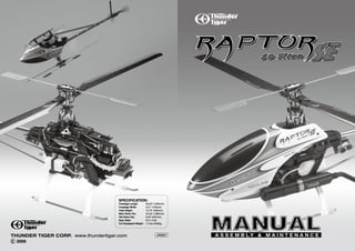 Manuale Raptor 50 Titan SE