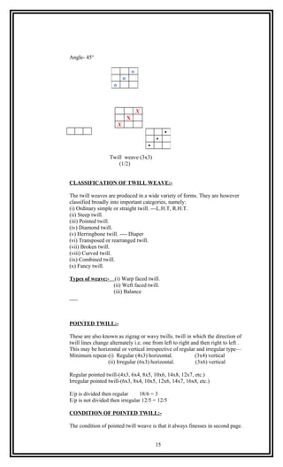 fabric structure & analysis. | DOC