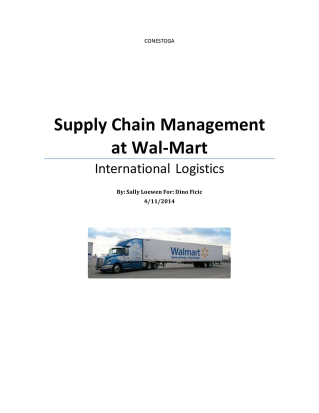 Supply Chain Management at Walmart PDF