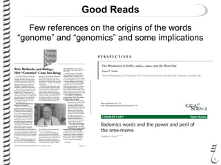 Thomas Ruddle 485 lec4 the_genome | PDF