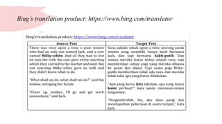Bing’s translation product: https://www.bing.com/translator
 