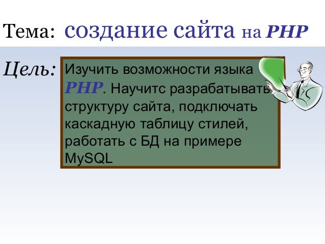 Создание php сайт программа для создание и редактирование сайтов