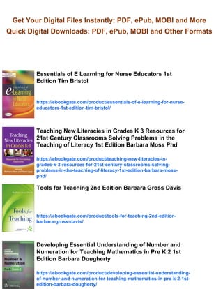 Mastering the Teaching Role A Guide for Nurse Educators 1st Edition ...