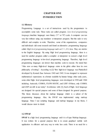 SWAF markup language | DOCX