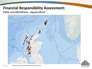 Financial Responsibility Assessment:
Data considerations…aquaculture
UK Data from Marine Scotland National Marine Plan InteractivePage  24
 