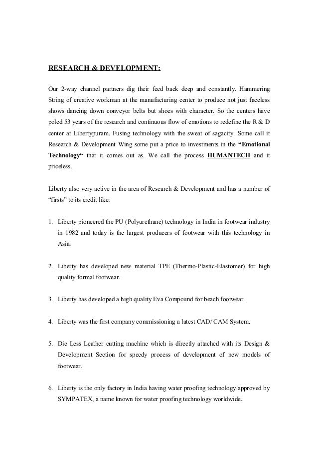 footwear project report pdf