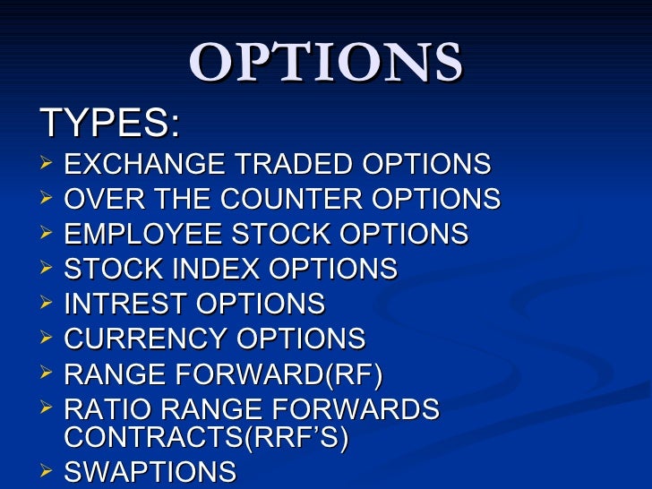 Employee stock options types