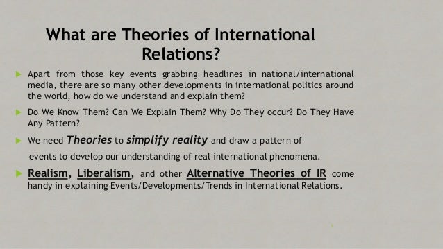 Essay questions international relations