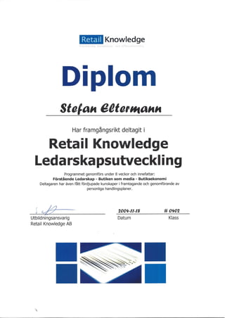 Diplom Retail Knowledge 2014