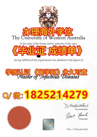 购买《西澳大学本科毕业证书学历认证》