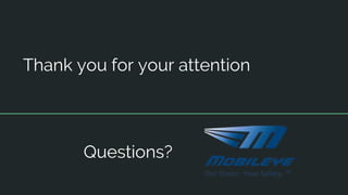 Thank you for your attention
Questions?
 