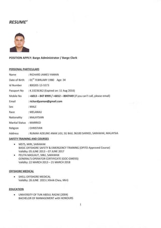 Richard James's resume and offshore docs (Rev.1)0