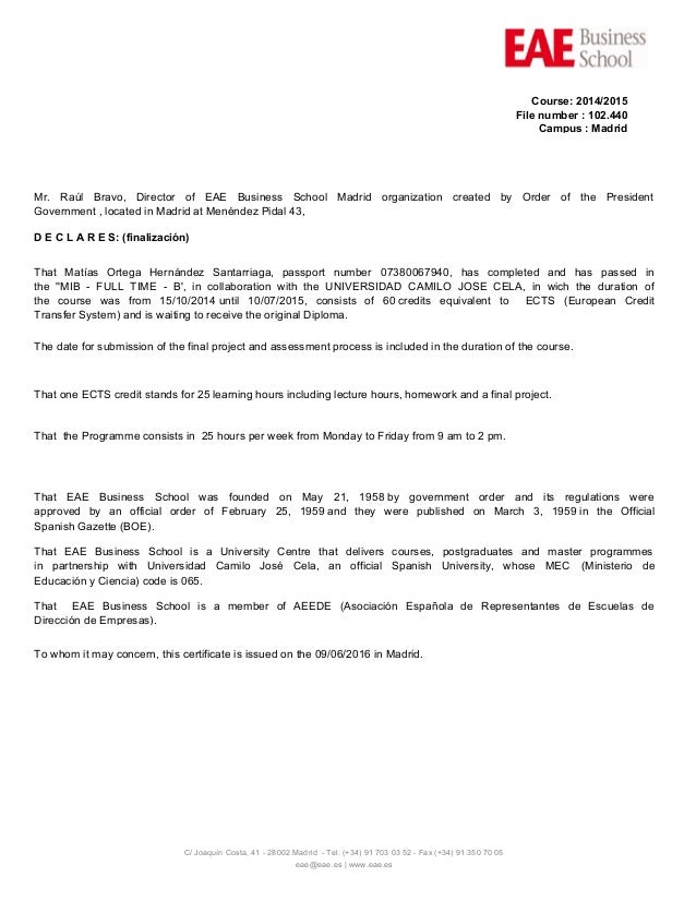 Certificadomatricula