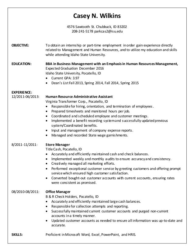 Casey N Wilkins Resume Casey N Wilkins Resume