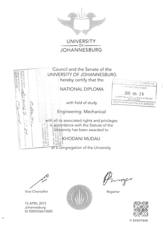 ND Certificate
