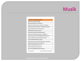 ausgearbeitet von Jördis Weilandt
 