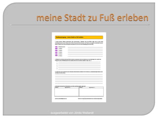 ausgearbeitet von Jördis Weilandt
 