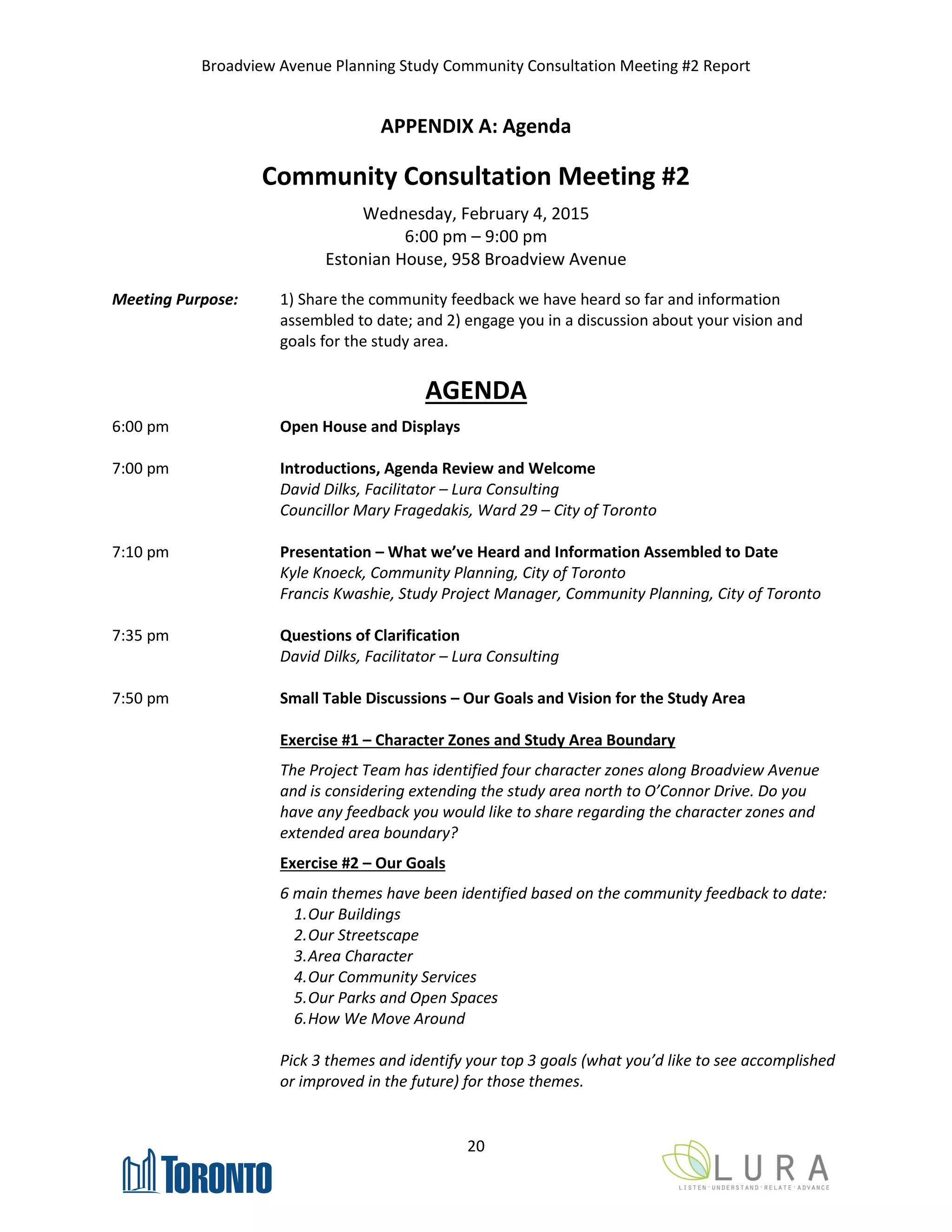 Broadview Avenue Planning Study Community Consultation Summary Report | PDF