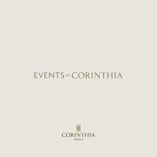 Events at Corinthia - ebrochure - US - 2015