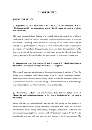Report-Shortage of Skilled Labour in Construction Industry of Sri Lanka ...