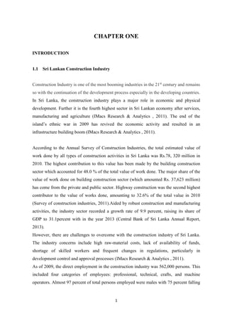Report-Shortage of Skilled Labour in Construction Industry of Sri Lanka ...