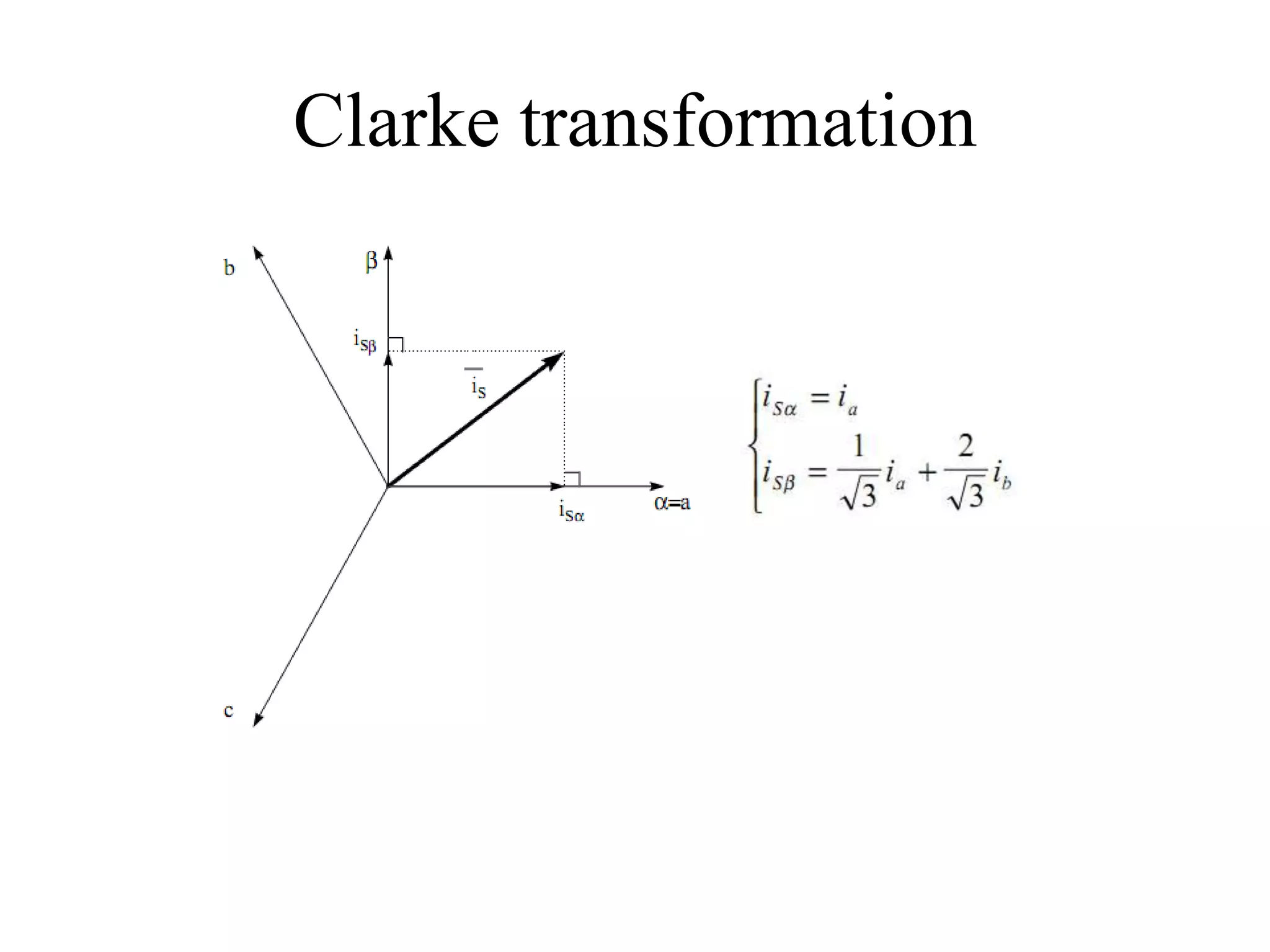 Clarke transformation
 