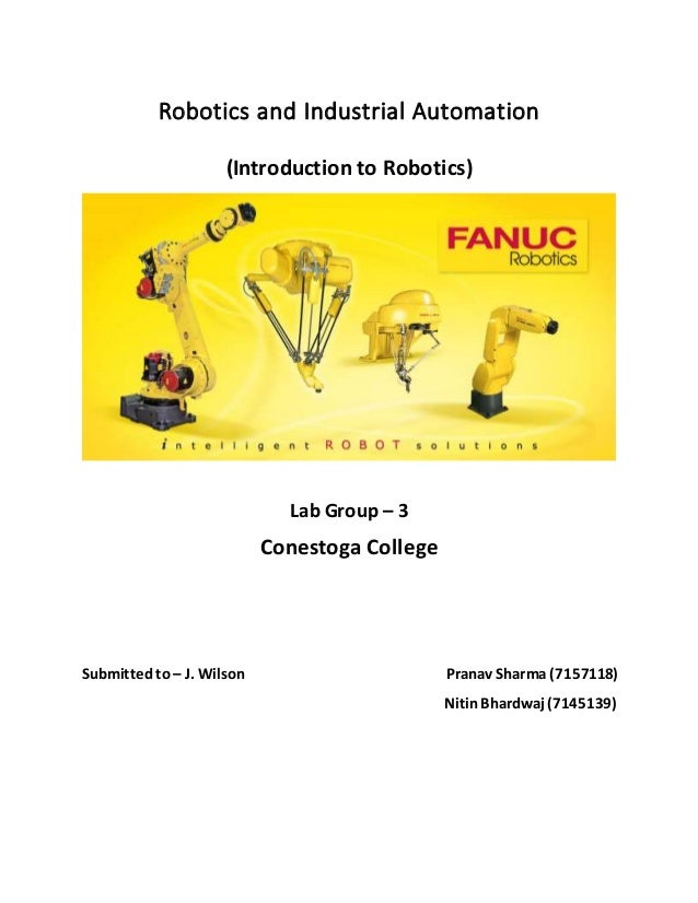 robotics and industrial automation conestoga