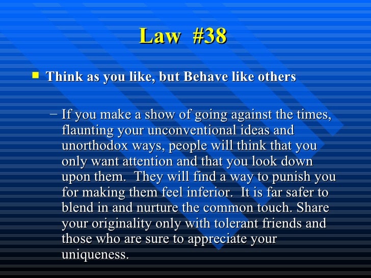 48 Laws Of Power