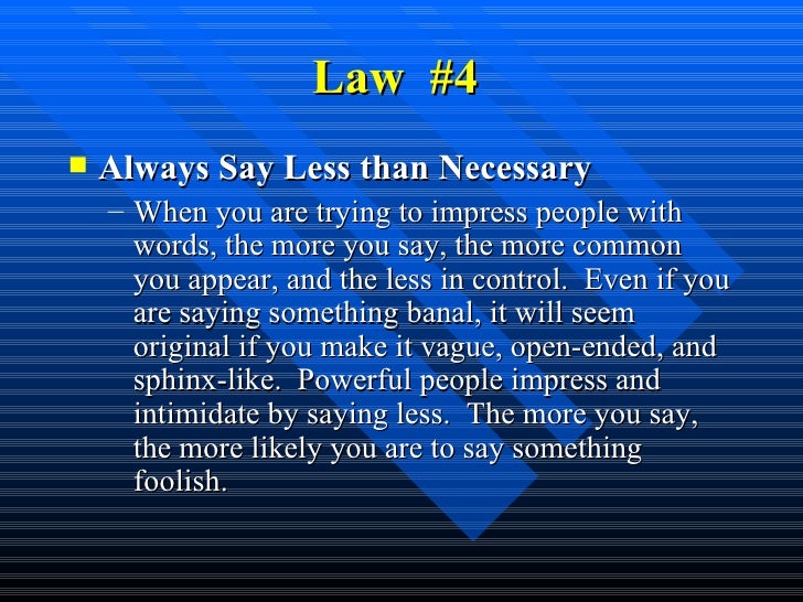 48 Laws Of Power