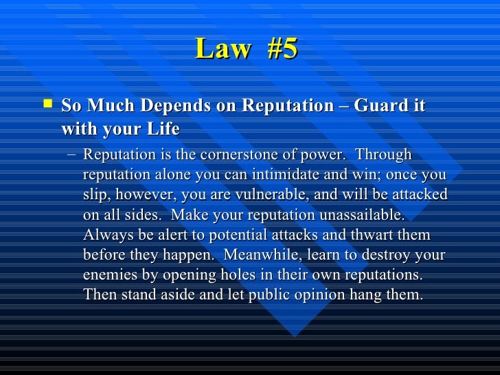 48 Laws Of Power