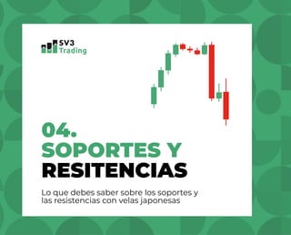SV3TRADING.COM
04.
SOPORTES Y
RESITENCIAS
Lo que debes saber sobre los soportes y
las resistencias con velas japonesas
 