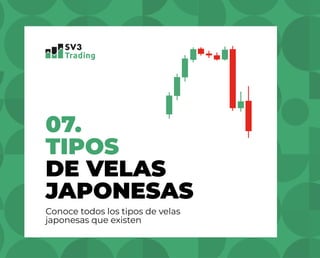 07.
TIPOS
DE VELAS
JAPONESAS
Conoce todos los tipos de velas
japonesas que existen
 
