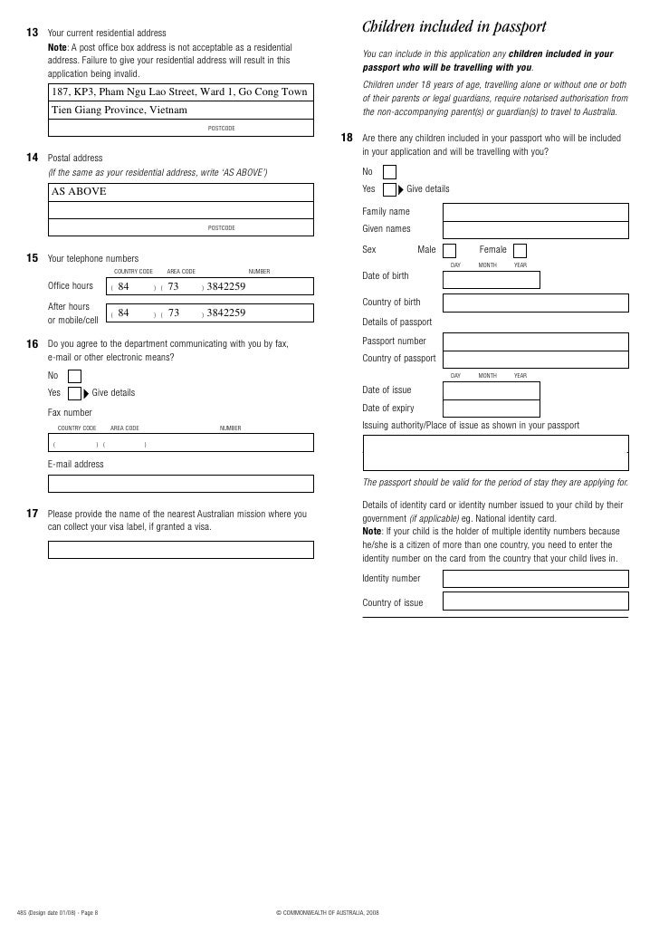 Image Result For Australian Passport Application Image Result For Australian Passport Application