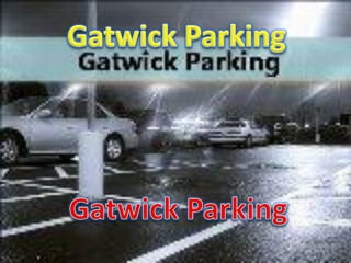 car parking at gatwick airport