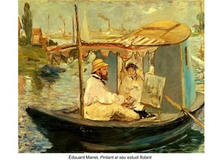 Édouard Manet, Pintant al seu estudi flotant
 
