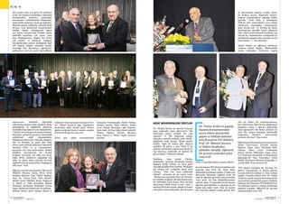 SEKTÖRDEN
HABERLERBülteni Aralık 2013
40 SEKTÖRDEN
HABERLERBülteniAralık 2013
41
GENÇ MÜHENDİSLERE ÖĞÜTLER
Dr. Dündar Renda da salonda bulunan
genç mühendis adayı öğrencilere ‘’Bir
mühendis daima cebinde bir çakı
taşımalı’’ ve ‘’Bir mühendis sahaya
çıkacaksa yanında mutlaka çekiç olmalı’’
öğütlerini verdi. Renda, “Bizim meslek
özeldir. Tıpkı bir doktor gibi, Allah’ın
yaptığını ilk gören o olur. Nasıl ki tıp
doktoru ameliyatta insanın içini ilk gören
kişi oluyorsa, mühendis de madeni ilk
gören kişidir’’ ifadesini kullandı.
Fakülteye 1954 girişli Türkiye
Madenciler Derneği denetleme Kurulu
Başkanı Melih Turhan ise kayıt günü
yaşadığı aksiliklerden bahsetti. Mesleğini
her zaman çok sevdiğinin altını çizen
Turhan, ‘’Peki ben nasıl mühendis
oldum?’’ sorusuna da şu yanıtı verdi;
‘’Okulun son senesinde iken, bir hocamız
bir şirketin ortağıydı. Bir gün şirkete genç
bir mühendis lazım olmuş. Hoca da sınıf
birincisine teklif etmiş evvela. Ama o
arkadaş MTA’dan burslu olduğu içi kabul
etmeyince, bana teklif geldi. Ben de kabul
ettim ve mesleğe böylece atılmış oldum.’’
60 yılın hepsini İTÜ Maden Fakültesi’nde
geçirmiş olan Prof. Dr. Suna Atak,
eğitimdekikırılmalarıanlattı.77’dekiyeni
üniversite kanununa değinen Atak, bu
yasa ile öğretim görevlisi müessesesinin
‘onur kırıcı’ bir hale düşürülmesinden
yakındı. Atak, ‘’O zamanlar ben de burada
öğretim görevlisiydim ve dışarıda da bir
başka işim daha vardı. Ama bu kanun
bize dışarıda çalışma yasağı getirdi. Ben
de üniversitede kalmayı seçtim. Bence
ilk kırılma buydu. Akademik kariyer,
başarılı olamayanların sığınağı haline
getirildi.’’ Dedi. Atak, 2. Kırılmanın
YÖK’ün tüm üniversiteleri aynı kalıba
sokmasıyla yaşandığını vurgulayarak,
şöyle devam etti: ‘’3. Kırılma ise bizim
üniversitenin akredite kararı almasıyla
oldu. Bizim sanki dünyada kredimiz yok
muydu da, mezunlarımız yurtdışında iyi
mevkilerde çalışmıyorlar mıydılar da bu
karar alındı…? ‘’ diye konuştu.
Ahmet Papila ise eğlenceli üslubuyla
anılarını anlattı. Papila, ‘’Mühendislik
çözüm bulmaktır. Üniversite bugün
niye bu halde? Siz söylemiyorsunuz,
ben söyleyeyim; Eğer bir tıp fakültesinin
hastanesi yoksa o öğrenci doktorluğu
nasıl öğrenecek? Bu bizim sektörde de
aynı. Hiç sahaya inmemiş, madencilik
yapmamış birinden, üniversitede
profesör olur mu?’’ diye sordu.
Öğledensonrakioturumunkonuşmacıları
Atılım Üniversitesi Yönetim Kurulu
Başkanı Yalçın Zaim, Metalurji Müh.
Günnur Dikeç, Arsan Grubundan
Petrol Yüksek Mühendisi Yaşar Çıkış,
T.C.Ulaştırma Denizcilik ve Haberleşme
Bakanlığı-Alt Yapı Yatırımları Genel
Müdür Yardımcısı Mustafa Hatipoğlu ve
Jeoloji Müh. Feyza Ketenci idi.
“İTÜ Maden Fakültesi 60. Kuruluş Yılı
Şöleni” kapsamında 22 Kasım akşamı
Conrad Hotel’de kokteyl ve Gala yemeği
yapıldı. Yemekte Dekan Prof. Dr. Fatma
Arslan’ın yaptığı kapanış konuşmasından
sonra şölene sponsorluk yapan ve katkıda
bulunan tüm firmalara İTÜ Rektörü Prof.
Dr. Mehmet Karaca ve Dekan tarafından
plaketler sunuldu. Eğlenceli bir gecenin
ardından şölen sona erdi.
İTÜ 60. Yıl
Her şeyden önce çok güzel bir sınıfımız
vardı. 68 ruhunun hızlandığı o dönemde
dershanedeki sohbetler, kantindeki
konuşmalar, koridorlardaki buluşmalar,
toplu halde sinemaya, tiyatroya gitmeler,
Mustafa Kemal amfisinde rahmetli Ruhi
Su’nun, Cem Karaca’nın konserlerinde
birlikte olmak, sıkıştığınızda kapısı
size açılan hocalarınızla birlikte olmak
herhalde hayatıma çok şeyler kattı
diye düşünüyorum. Bugün her birini
çok minnet ve rahmetle andığımı
hocalarımızdan sadece mesleğimle ilgili
çok değerli bilgiler almadım hayata
insanlığa dair öğrenmeye, öğretmeye,
paylaşmaya dair çok şeyler öğrendiğime
inanıyorum. Herhalde öğrencilik
yıllarımdan sirayet etmiş olacak ki okulu
bitirdiğimde de fakültemle okulumla
aramdaki bağı daha da çok sıkılaştırdım.
‘’ Türkiye’de artık giderek sıkıntıya düşen,
büyümesi gelişmesi gereken madencilik
sektöründe ciddi olumsuzluklar
olduğunun altını çizen Mustafa Sönmez,
“Biz bu kurumu, bu çatıyı eğer daha
ileriye daha yükseğe götürmek istiyorsak
mutlaka bilim ve iş adamlarımızı
sanayiyle yan yana getirmeliyiz. Maden
fakültesi mezunlarının bir meslek
disiplini içerisinde çok daha bir birine
bağlı, ileriyi, gelişmeyi, çağdaşlığı çok
daha iyi gören daha geleceği kuvvetli
örgülerle örecek insanlardan oluştuğunu
biliyorum’’ dedi.
Öğleden sonraki oturumlarda TKİ Genel
Müdürü Mustafa Aktaş, MTA Genel
Müdürü Mehmet Üzer, YMGV Başkanı
Prof. Dr. Güven Önal, Türk Maadin
Şirketi Genel Müdürü Şeyda Çağlayan
ve Enerji ve Tabii Kaynaklar Bakanı
Müsteşar Yardımcısı Selahattin Çimen
başarı öykülerini dinleyiciler ile paylaştı.
Şölenin birinci günü akşamı Maçka G
Dr. Fatma Arslan’ın yaptığı
kapanış konuşmasından
sonra şölene sponsorluk
yapan ve katkıda bulunan
tüm firmalara İTÜ Rektörü
Prof. Dr. Mehmet Karaca
ve Dekan tarafından
plaketler sunuldu. Eğlenceli
bir gecenin ardından şölen
sona erdi.
Anfisinde Emel Şenocak’ın konseri Prof.
Dr. Ahmet Ercan’ın Ege türkülerine
katılımıyla daha keyifli geçti. Birinci
günün programı konser sonrası yapılan
kokteyl prolonge ile sona erdi.
İkinci gün sabah oturumlarında
Günaydın Yirmibeşoğlu, Melih Turhan,
Dündar Renda, Nijat Gürsoy, Hasan
Ünal, Selçuk Buyurgan, Işık Özpeker,
Suna Atak, Ali Fuat Çakır, Emel Geçkinli,
Gülnur Gürkan, Nursun Şirvancı,
Esen Tuncel ve Ahmet Papila anılarını
paylaştı.
 