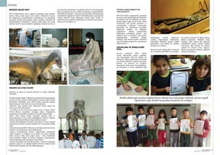 SEKTÖRDEN
HABERLERBülteni Aralık 2013
84 SEKTÖRDEN
HABERLERBülteniAralık 2013
85
Türkiye madenciliğinin ilk
araç-gereçleri…
MTA’nın maden araştırmaları sırasında
ele geçen eski madenciliğe ait buluntular
da müzede özel bir bölümde yer alıyor.
Madenciliğin beşiği olarak kabul edilen
Anadolu’da eski maden galerileri ve
çevrelerinden toplanan materyaller
kronolojik bir düzenleme içerisinde
bilgileriyle birlikte bu bölümde
sergileniyor. Maden galerilerinde
kullanılmış aydınlatma araçları, eski
madenci araç ve gereçleri, eski cevher
zenginleştirme aletlerinin olduğu
bölümde, MÖ 2000’de bakır cevherinin
nasıl işlendiğini anlatan bir canlandırma
dikkat çekiyor.
ÇOCUKLARA VE ENGELLİLERE
ÖZEL...
2011’de yenilenen MTA Tabiat
Tarihi Müzesi’nde görme engelliler
için hazırlanmış özel bir bölüm de
bulunuyor. Müze sergilerinin 200 örneği
yer alan bu bölümde, engelli ziyaretçiler
binlerce yıl öncesine ait eserlerin
kopyalarını dokunarak hissedebilirken,
ses sistemiyle o eserler hakkında bilgi
alabiliyorlar. Braille alfabesiyle
yazılmış bilgilendirme etiketlerinin
bulunduğu bölümde, görme engelli
öğrencilere, yine Braille ile yazılmış
broşürler de veriliyor.
Birçok müzede olduğu gibi bu müzenin
de en önemli hedef kitlesi ise çocuklar.
Bu nedenle müzede bir Eğitim Birimi
faaliyet gösteriyor. Minikler resim
boyama, video izleme gibi eğlenceli
etkinliklerle müzeyi tanıma imkânı
buluyorlar. Okul gezileri içi randevu
sistemi ile hizmet veren müzede,
öğrenci gruplarına rehberler eşliğinde
anlatım da yapılıyor.
Braille alfabesiyle yazılmış bilgilendirme etiketlerinin bulunduğu bölümde, görme engelli
öğrencilere, yine Braille ile yazılmış broşürler de veriliyor.
Özel Haber
MÜZEDE NELER VAR?
MTA Enstitüsü'nün görev yapmaya başladığı 1935 yılından,
1960'lı yıllara kadar geçen süre içinde, Türkiye’nin hemen
her bölgesinde gerçekleştirilen yerbilimlerine ait çalışmalar
sırasında sayıları gün geçtikçe artan örnekler, müzenin ilk
koleksiyonlarını oluşturuyor. Zaman içinde daha çok sayıda
mineral, fosil ve kayaç örnekleri toplanmış, bunlara yurt içi ve
yurt dışı üniversitelerden ve çeşitli kişi, kurum ve kuruluşlardan
gelen armağanlar da ilave edilerek koleksiyon zenginleştirildi.
60 kişilik personeliyle, 12 bin 500 metrekarelik 3 katlı binasında
ziyaretçilerini ağırlayan Tabiat Tarihi Müzesi’nin, giriş katında
“Güneş Sistemi” kısmı bulunuyor. Birinci katta fosiller ve
güncel hayvan örnekleri sergilenirken, en üst katta da kayaçlar,
mineral ve süs taşları var.
İNSANIN İLK AYAK İZLERİ!
Müzenin en ilginç ve önemli eserlerini ise şöyle özetlemek
mümkün;
•ManisaSalihliÇakalarVolkanizmasındabulunmuşAnadolu'da
25.000 yıl önce yaşayan Homosapiens insanın volkan külleri
üzerindeki fosilleşmiş ayak izleri (bunlar dünyada bugüne
kadar bulunan ve korunan en iyi ayak izlerinden)
•ABD’den satın alınmış olan Allasaurus isimli etobur bir
dinozorun fosil iskelet kalıbı
• 15 milyon yıl önce Fransa'da yaşamış olan ve Fransa Tabiat
Tarihi Müzesi tarafından armağan edilen Trilophodon
Angustidens isimli fillerin atalarına ait fosilin iskelet kalıbı
•M.Ö. 1000 yılının ikinci yarısında yaşamış olan ve
Kahramanmaraş Gavur Gölü bataklığında bulunan Elephas
indicus isimli Maraş filinin orijinal iskelet montesi
•Ankara Kösrelikkızığı civarında 193 milyon yıl önce yaşamış
olan lytoceras isimli 1,5 metre çapında dev bir mürekkep balığı
fosili
•Adana Karataş sahilinde bulunmuş olan balaenopteraacutoros
isimli bir cüce balinanın çene kemiği iskeleti
•Ankara Kızılcahamam Güvem bölgesindeki diatomitler
içinde bulunan ve yaklaşık 13-15 milyon yıl yaşlı kurbağa,
balık, karınca, bitki gibi zengin fauna - flora örneklerini
içeren fosillerle birlikte, mercanlar, süngerler, yumuşakçalar,
yassısolungaçlılar gibi omurgasız canlı fosilleri
•1972’de Aya giden bir Amerikalı jeolog - astronot tarafından
getirilen aytaşı ile en büyüğü 1989’da Sivas’ın Yıldızeli Şeyh
Halil köyüne düşmüş olan irili ufaklı göktaşları
 