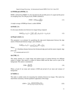 A STUDY OF SPECKLE NOISE REDUCTION FILTERS | PDF