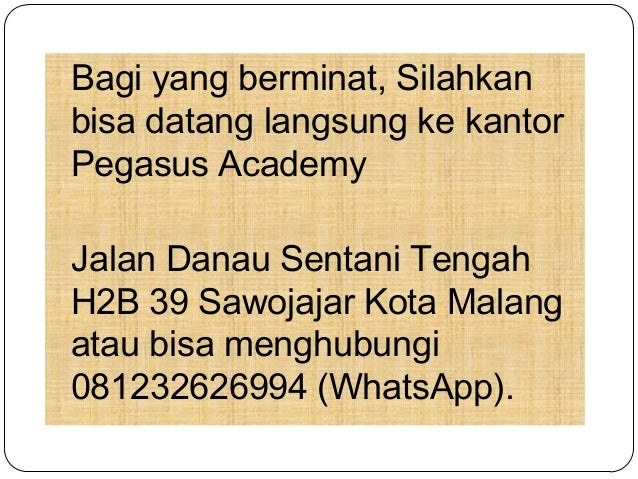 Tempat Magang Di Malang