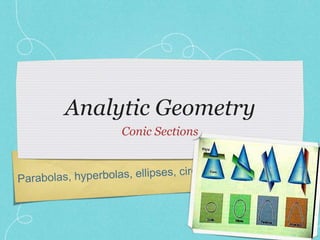 Analytic Geometry
Conic Sections
 