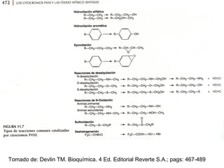 Tomado de: Devlin TM. Bioquímica. 4 Ed. Editorial Reverte S.A.; pags: 467-489
 