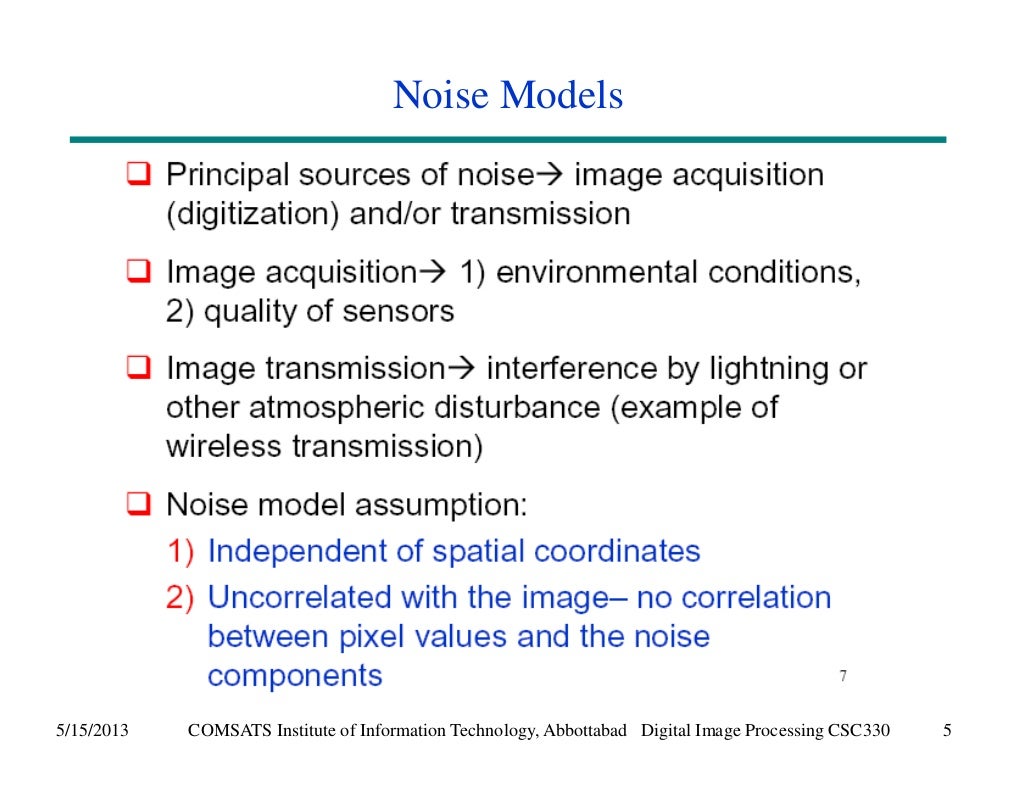 Noise Models