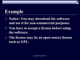 Open Source Software Licenses | PPTX
