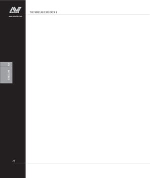THE MINELAB EXPLORER II
26
BATTERIES
3
www.minelab.com
 